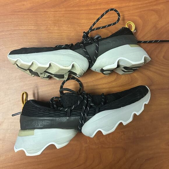 SOREL Women's Kinetic Impact Lace Sneakers Size 6 Athletic Casual Black - Picture 4 of 12